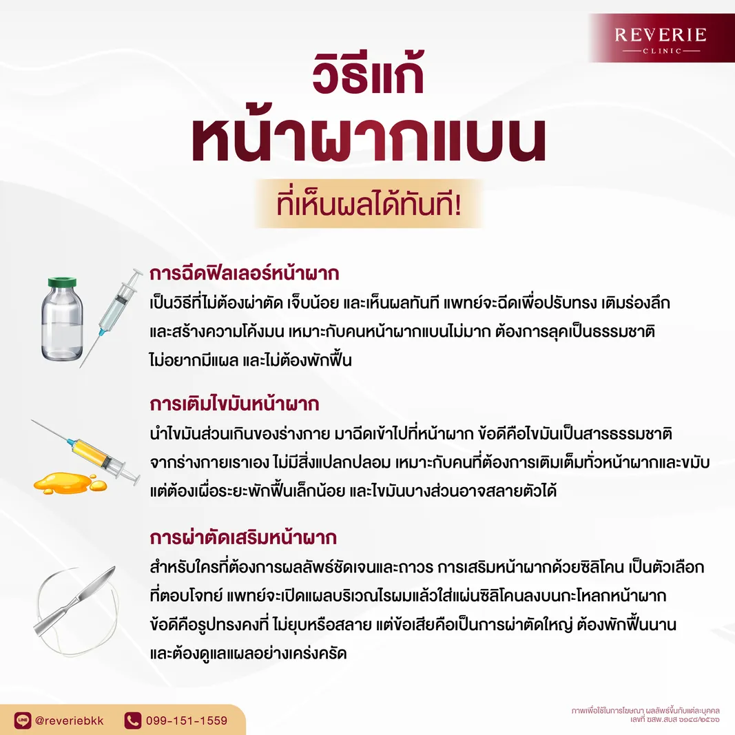 วิธีแก้หน้าผากแบนที่เห็นผลทันที