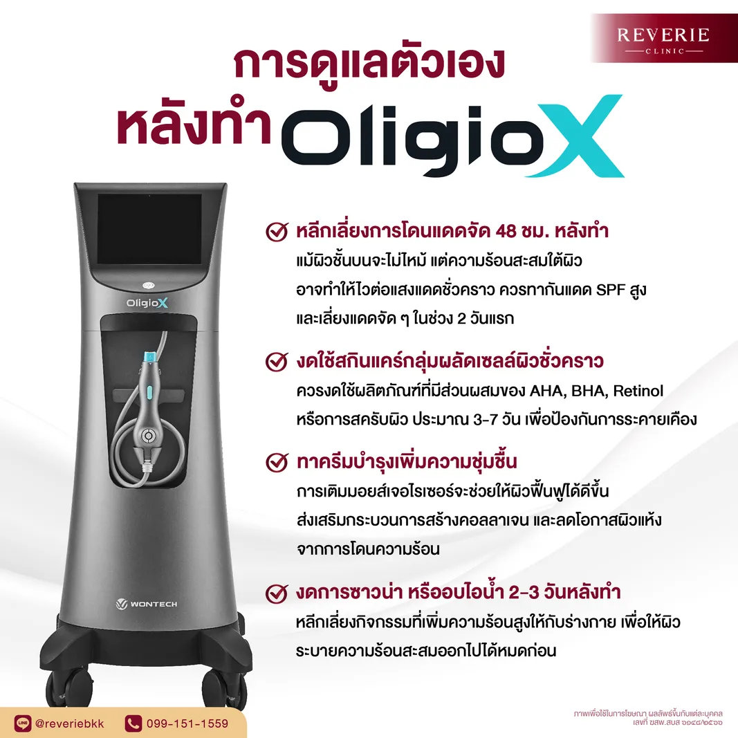 การดูแลตัวเองหลังทำ OligioX