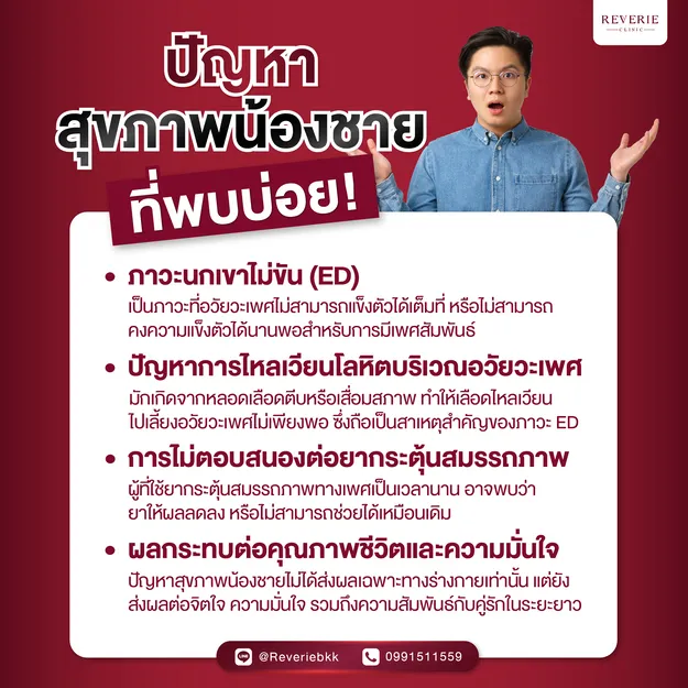 ปัญหาสุขภาพน้องชายที่พบบ่อย