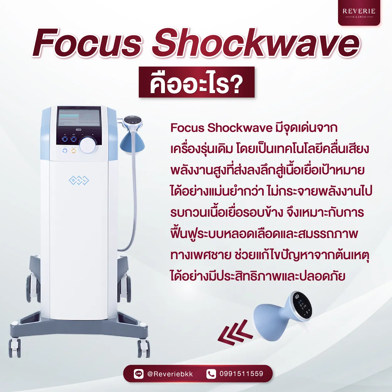 Focus Shockwave คืออะไร? ช่วยแก้ปัญหาหย่อนสมรรถภาพได้อย่างไร