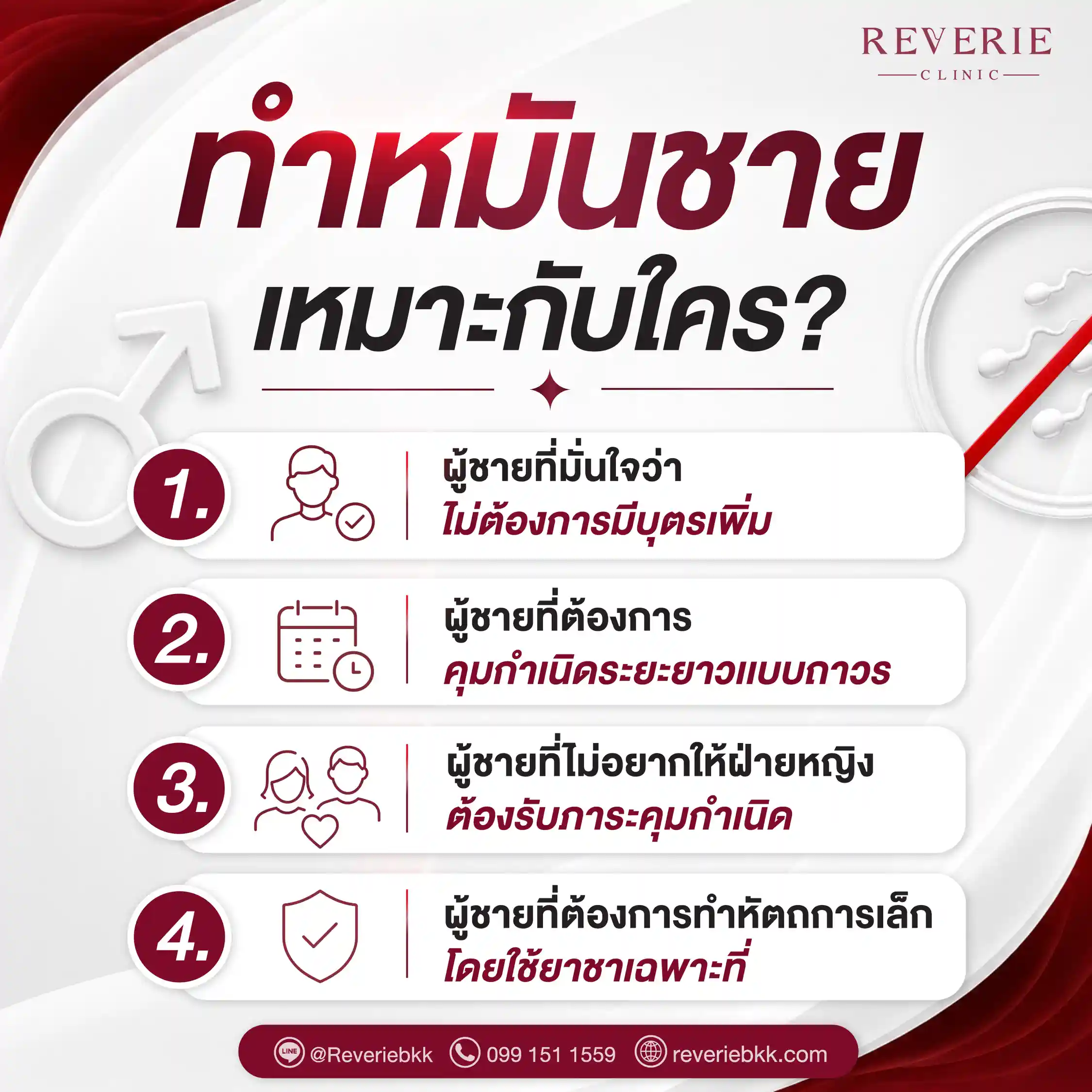 ทำหมันชายเหมาะกับใคร